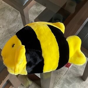 Ty Plush Fish Toy in Yellow and Black